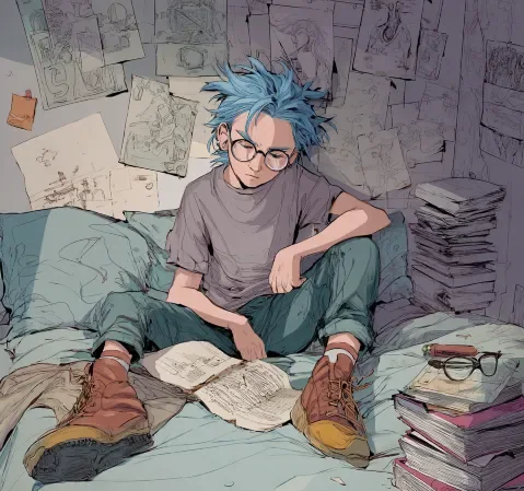 运动题材漫画封面，球场上的拼搏瞬间